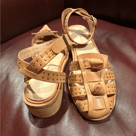 INC International Concepts Studded Leather Sandals 9 / 39 - Picture 5 of 6